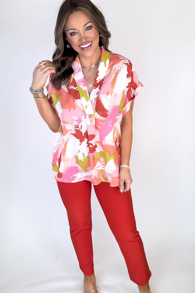 Vibrant Pink Spring Top