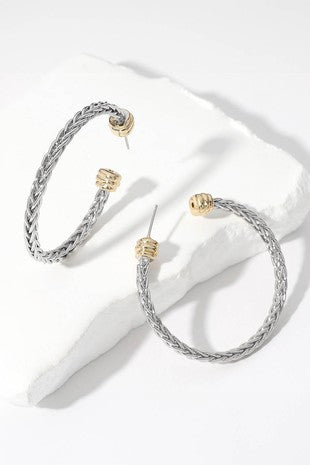 14K CZ Stone Paved Square Cluster Link Necklace
