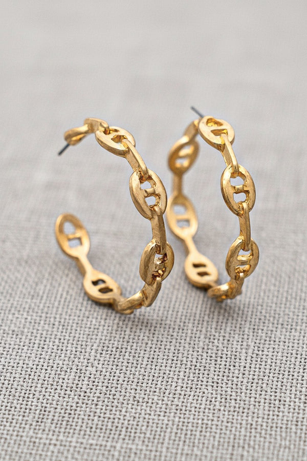 PINK FRIDAY Chunky Link Chain Earrings