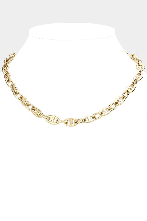 18K Gold Dipped Stainless Steel Chain Necklace