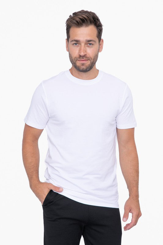 John-Alden Collection Mono B Men's Pima Cotton Blend Short Sleeve Tee