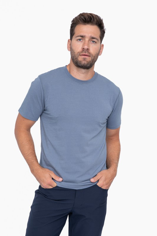 John-Alden Collection Mono B Men's Pima Cotton Blend Short Sleeve Tee