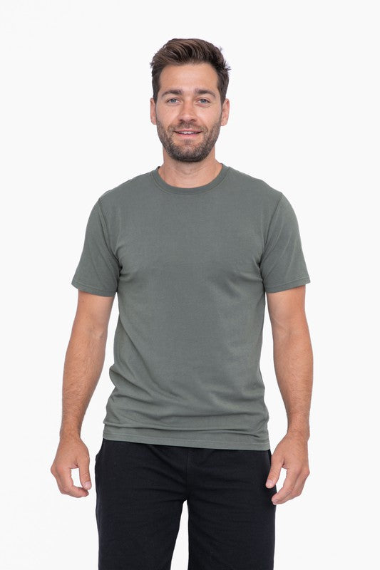 John-Alden Collection Mono B Men's Pima Cotton Blend Short Sleeve Tee