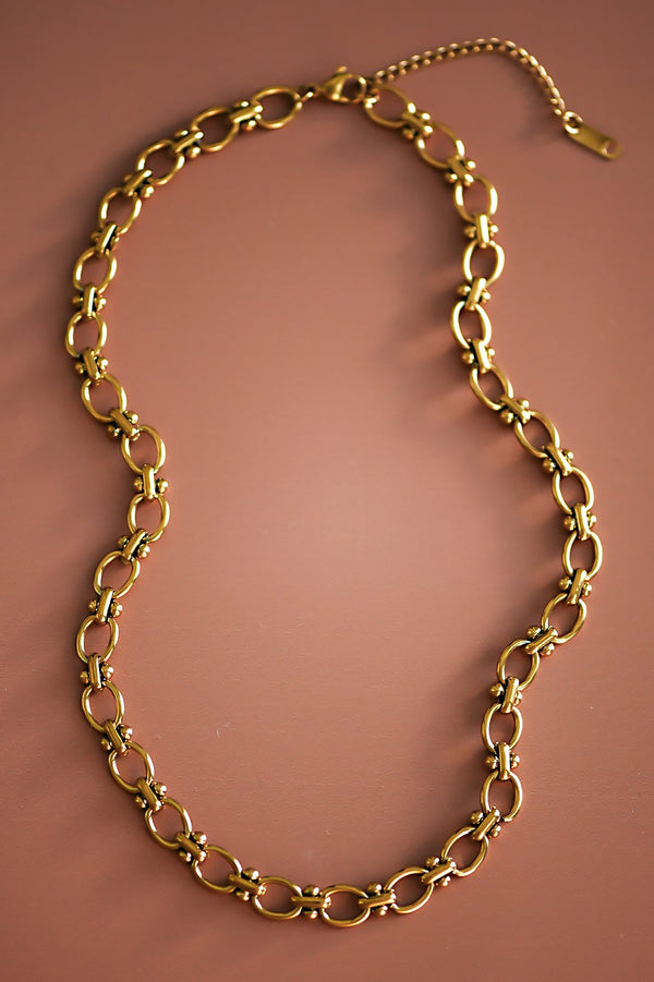 18K Non-Tarnish Stainless Steel Chain Necklace