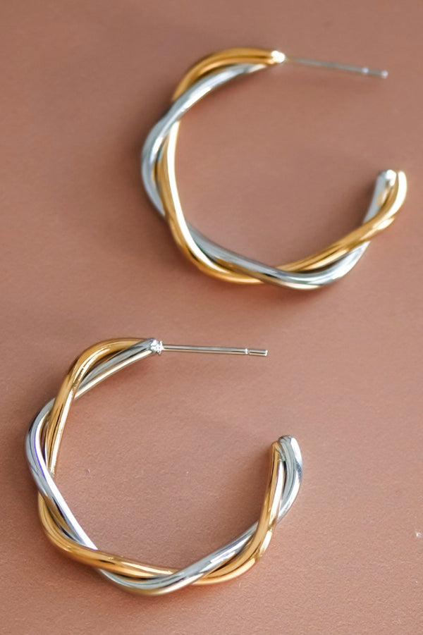 18k Waterproof Non-tarnish Stainless Steel Hoops