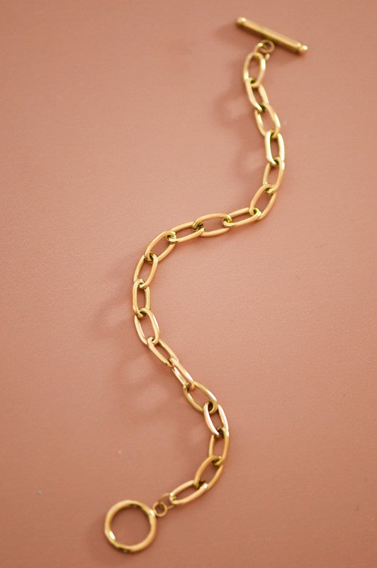 18k Non-tarnish Stainless Steel Chain Bracelet