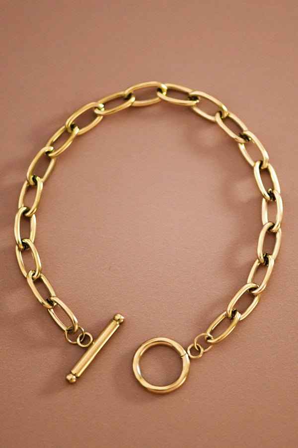 18k Non-tarnish Stainless Steel Chain Bracelet