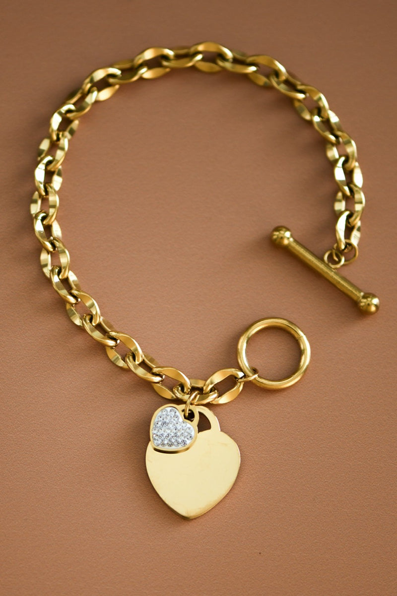 18K Non-Tarnish Stainless Steel Chain Bracelet
