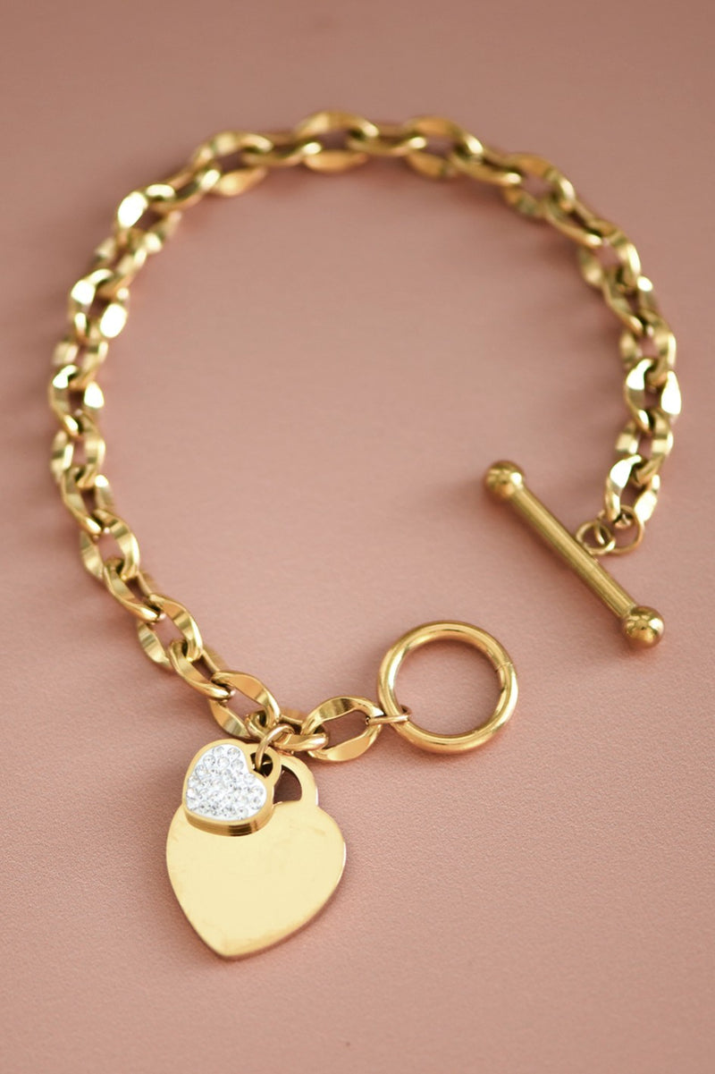 18K Non-Tarnish Stainless Steel Chain Bracelet