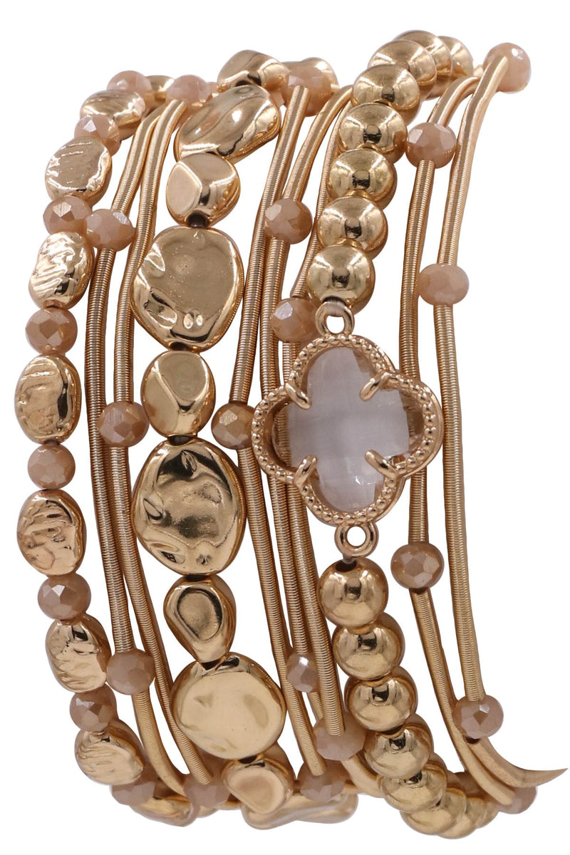 GIFT WITH $100 PURCHASE Merry Hohoho Glass Beaded Charm Bracelet Set