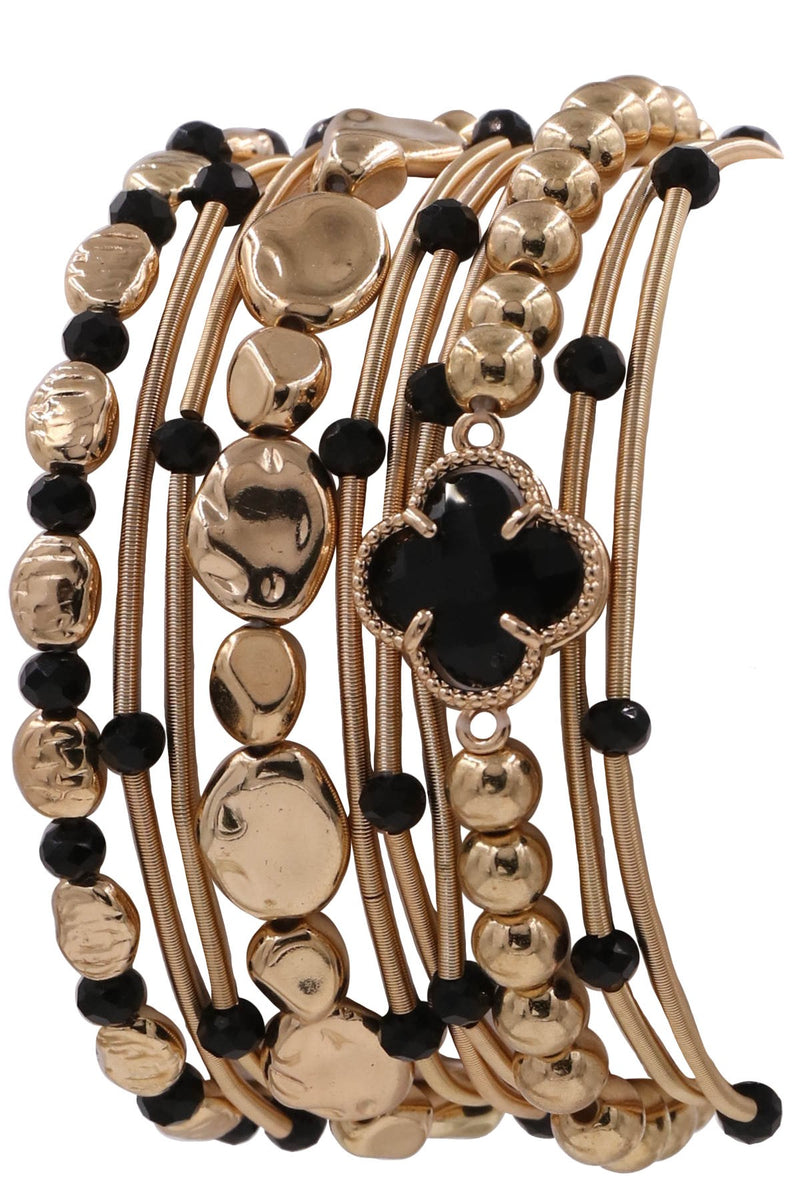 GIFT WITH $100 PURCHASE Merry Hohoho Glass Beaded Charm Bracelet Set