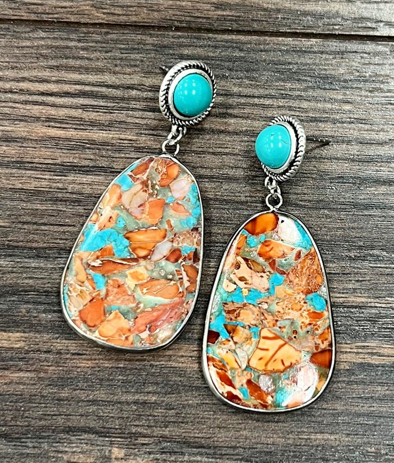 Gemstone Post Earrings