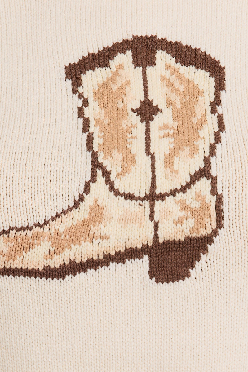 Boot Sweater Top