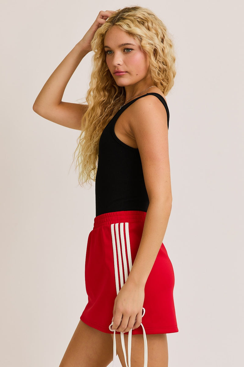 USA Black Sleeveless Bodysuit