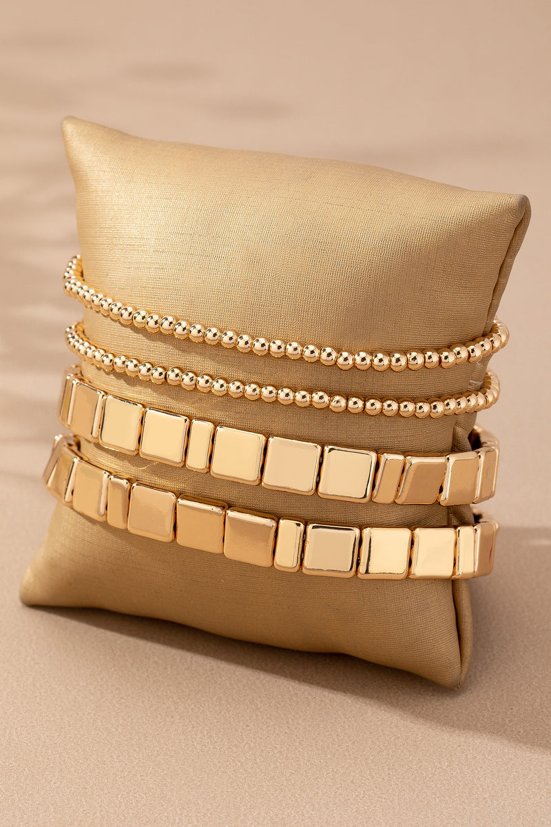 Beaded Stretch Bracelets Set