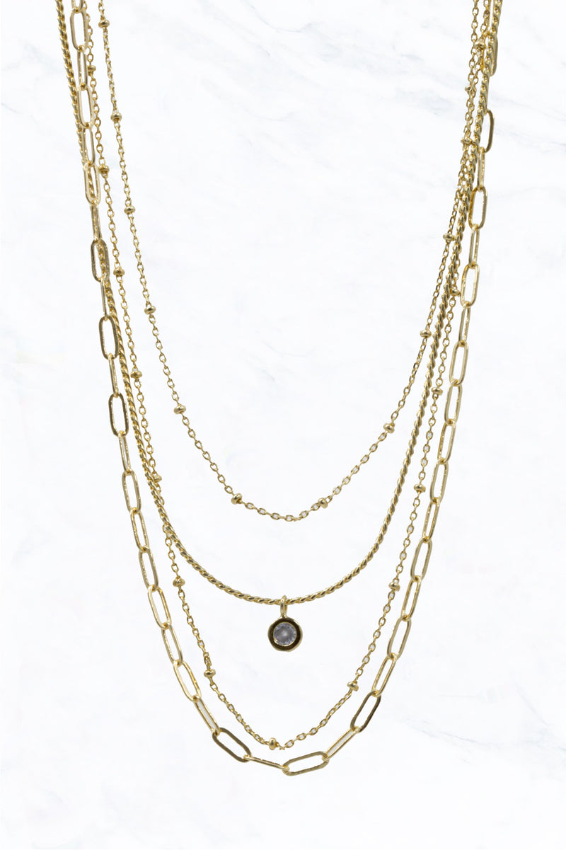 Gold Layered Chain Necklace