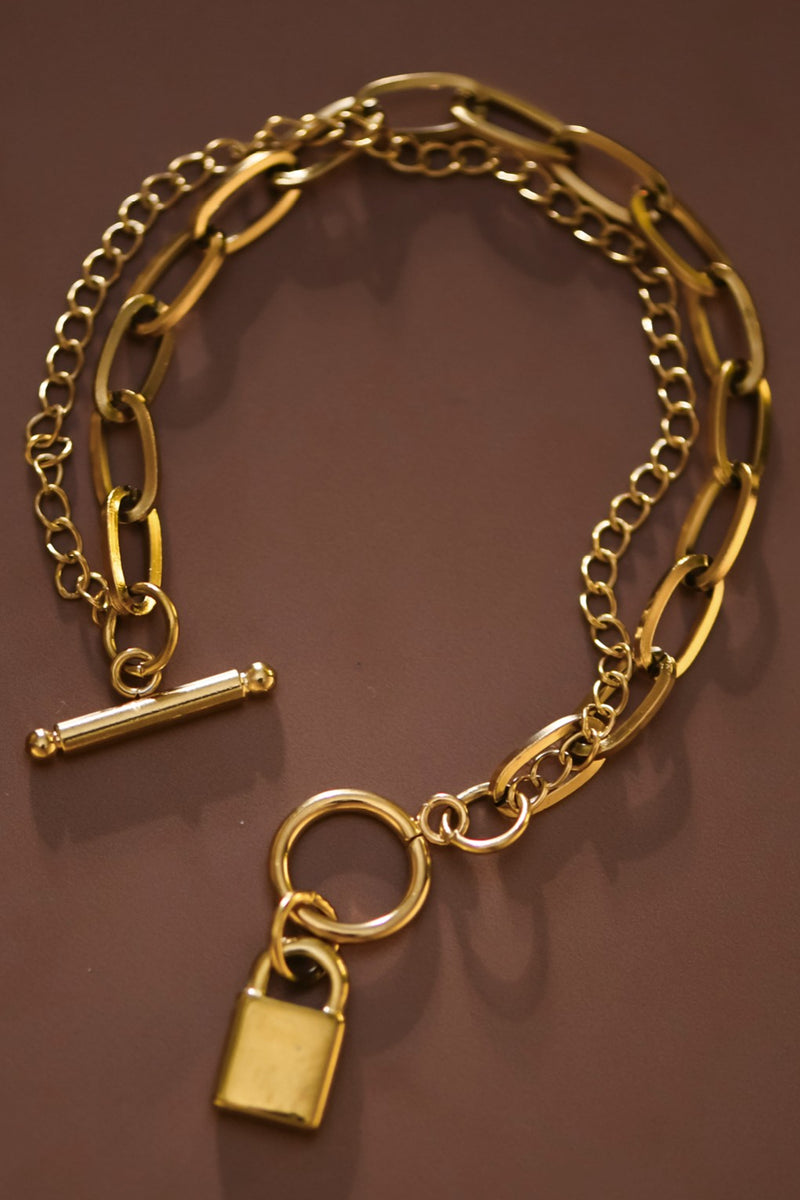 18K Non-Tarnish Stainless Steel Chain Bracelet