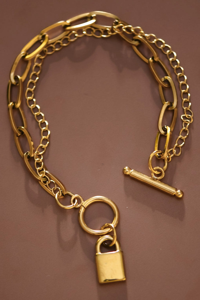 18K Non-Tarnish Stainless Steel Chain Bracelet