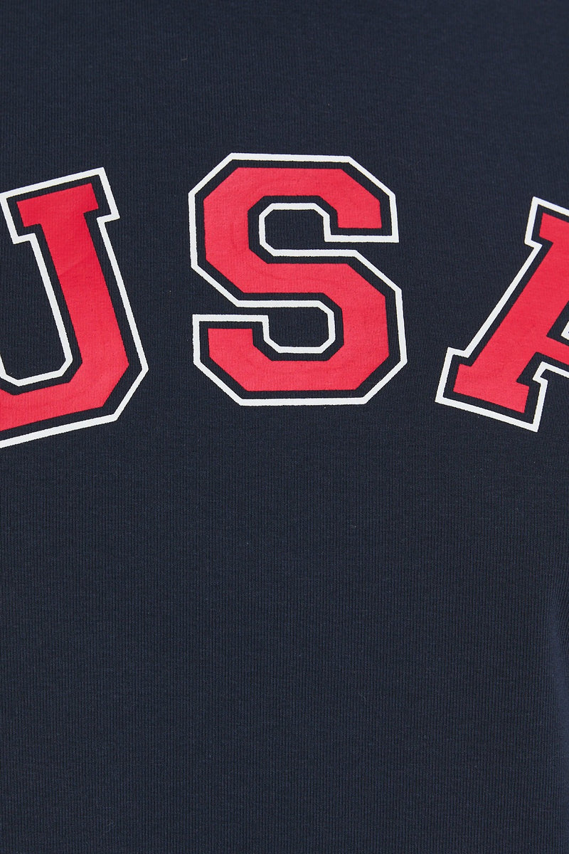 USA Navy Graphic Short Sleeve Crew Neck Baby Tee