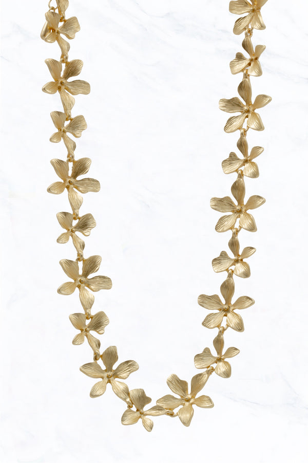 Gold Flower Necklace