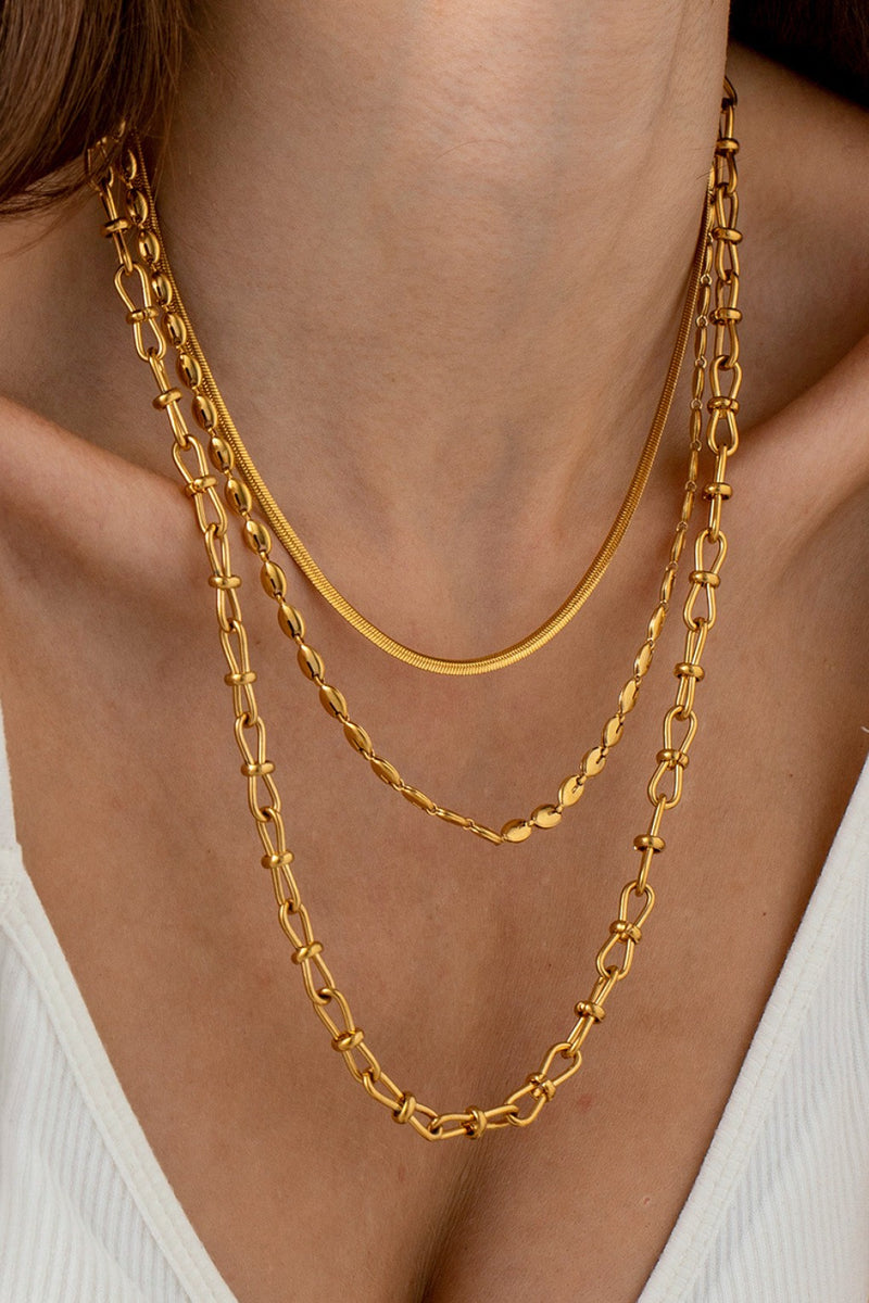 18K Non-Tarnish Stainless Steel Chain Necklace