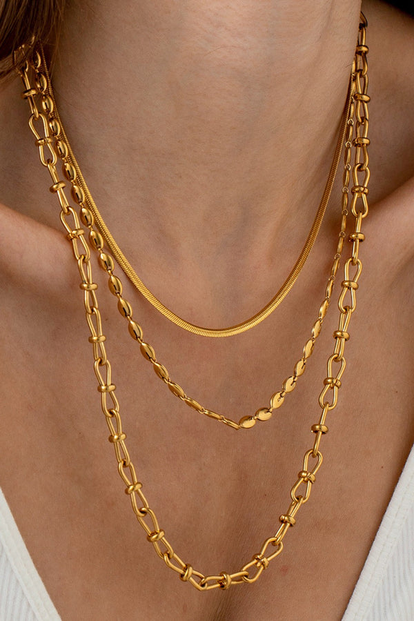 18K Non-Tarnish Stainless Steel Chain Necklace