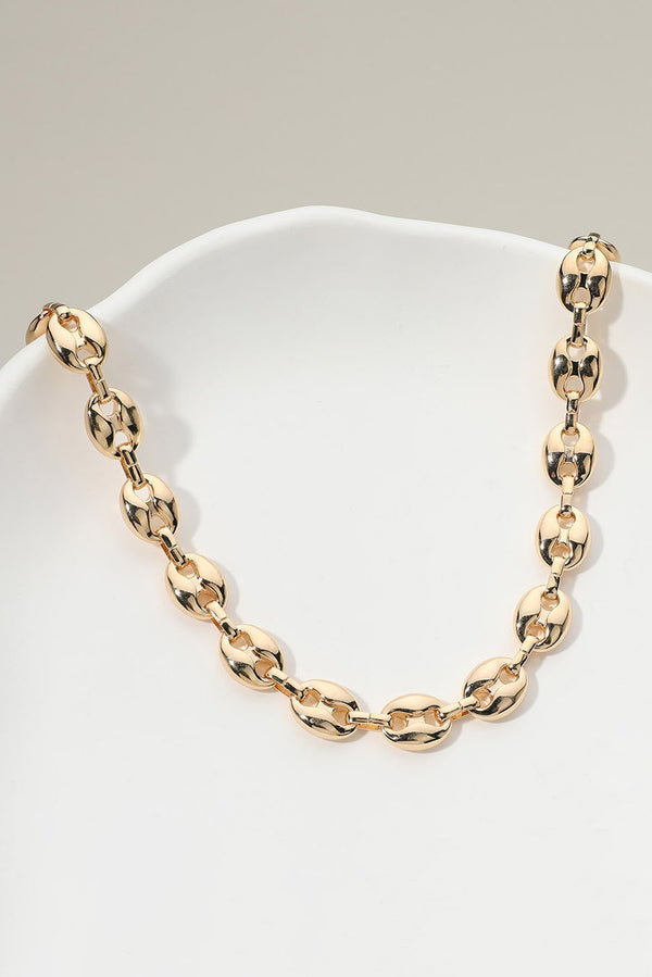 Brass Mariner Link Chain Necklace
