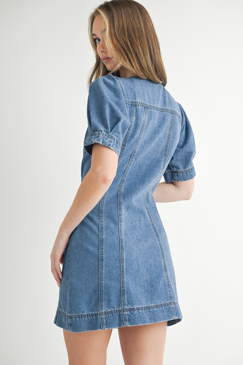 stella denim mini dress Stella McCartney Denim Mini Dress