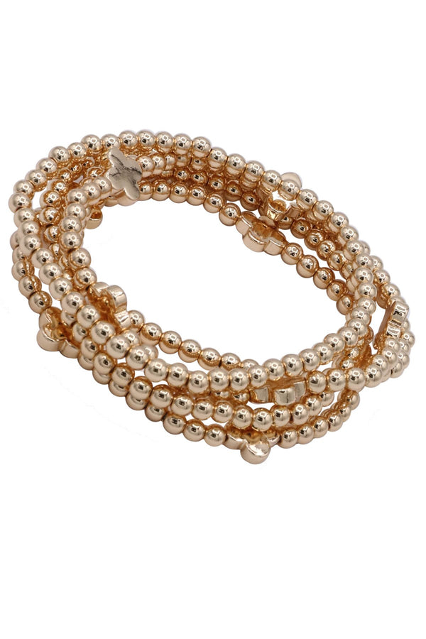 Goldbead Bracelet Clover Set