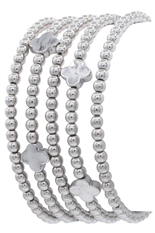 Silverbead Bracelet Clover Set