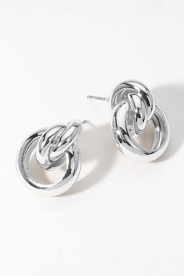 Secret Box Sterling Silver Doorknocker Earrings