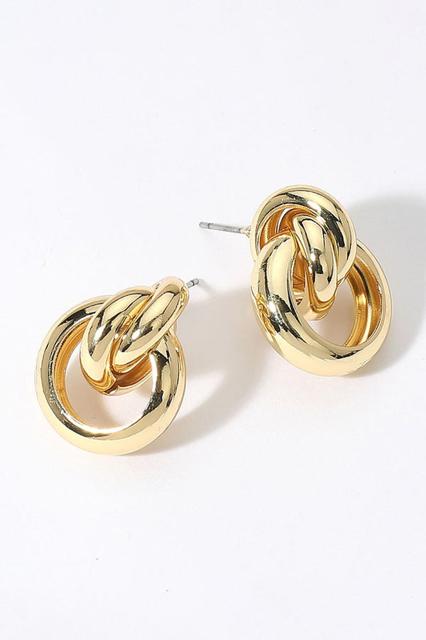 Secret Box Gold Doorknocker Earrings