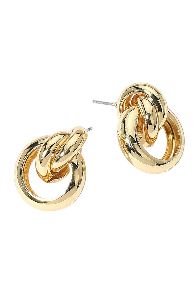 Secret Box Gold Doorknocker Earrings