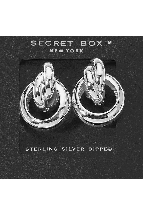 Secret Box Sterling Silver Doorknocker Earrings