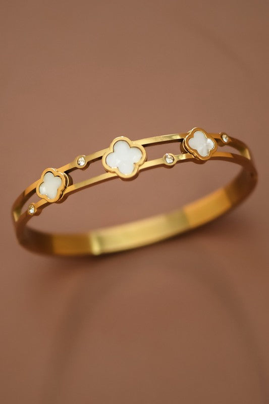 18k Waterproof Non-tarnish Stainless Steel Bangle