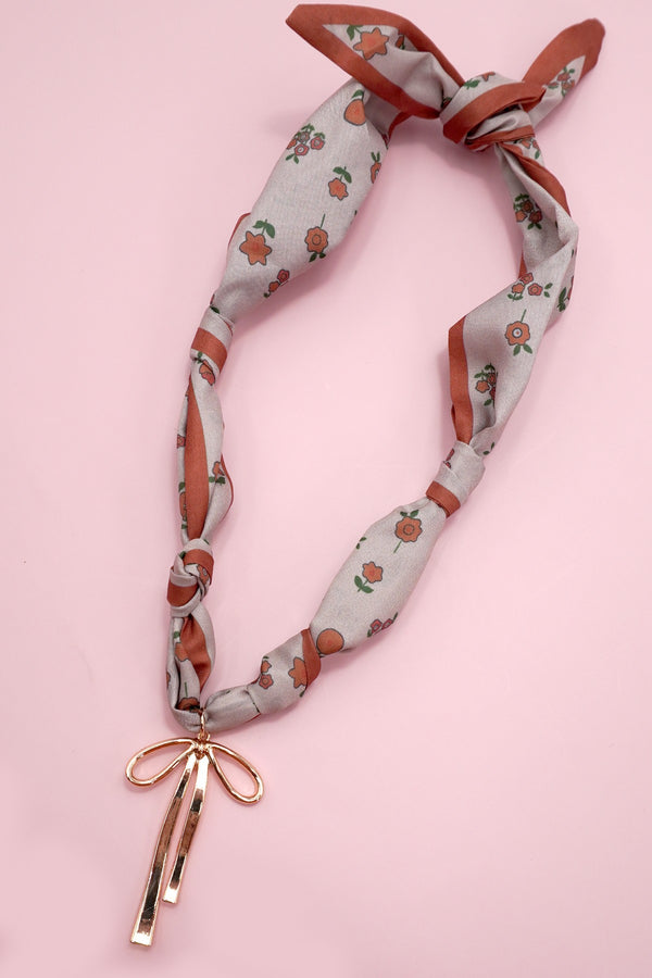 Handmade Bow Scarf Necklace