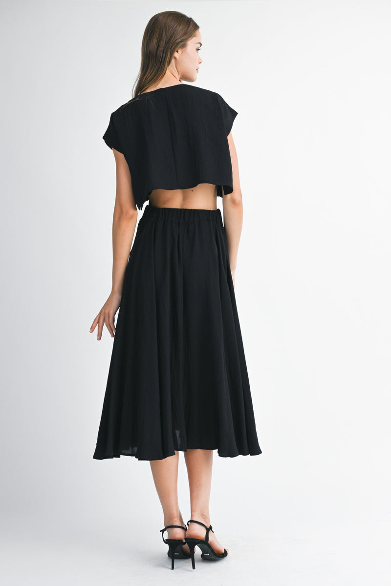 Mable I'm Choosing Happiness Black Skirt