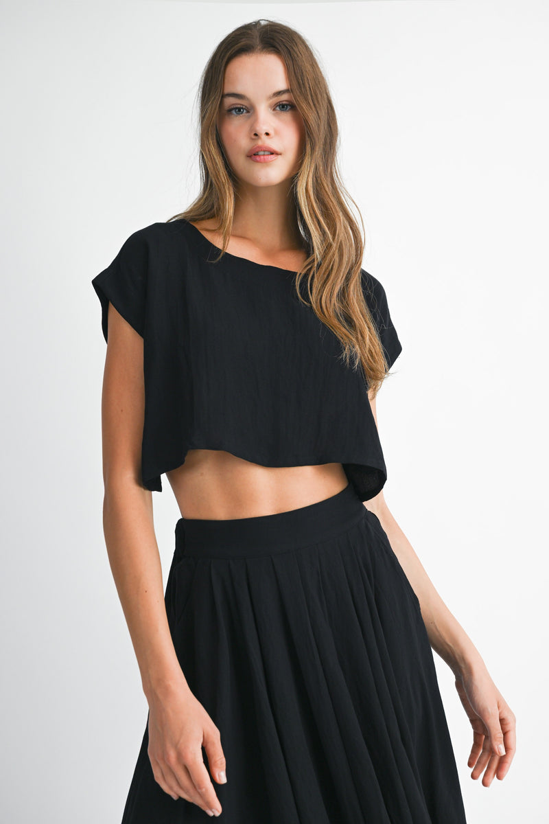 Mable I'm Choosing Happiness Black Top