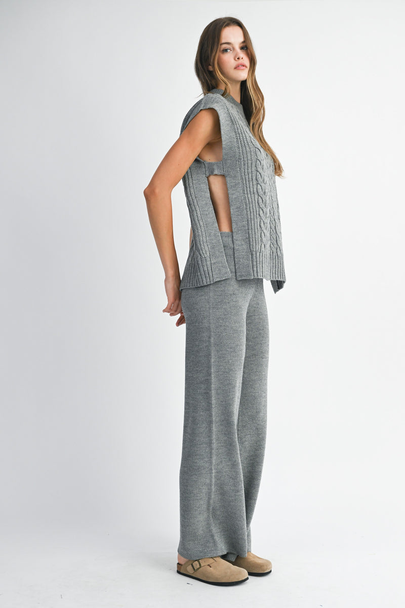 Mable Feels Like Home Heather Grey Pants