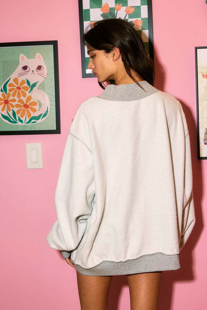 Bucketlist 'Cactus, Dreams' Graphic Reversible Sweatshirt