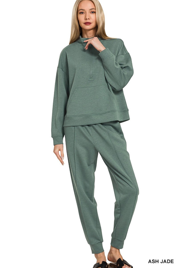 Easy Does It Ash Jade Scuba Jogger Pants