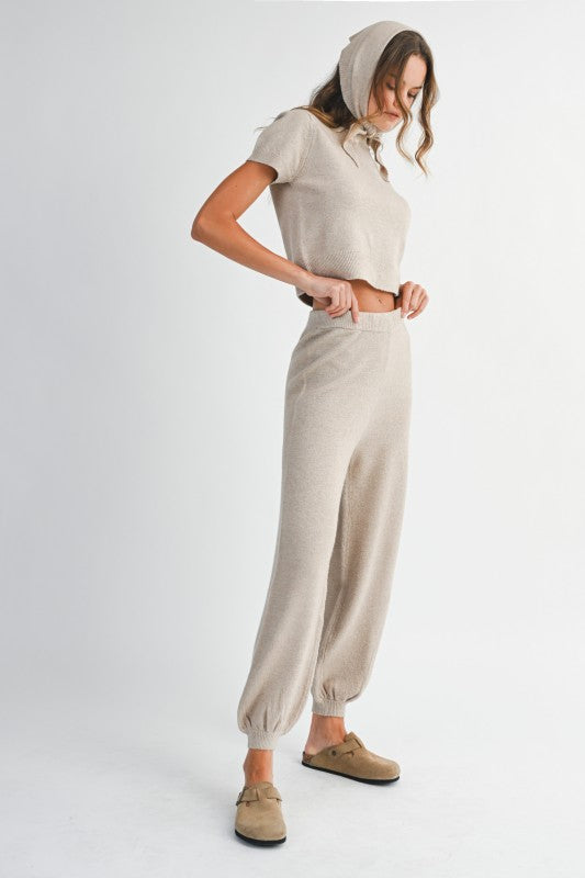 Mable Taupe Sweater Pants
