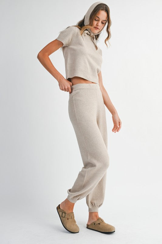 Mable Taupe Sweater Pants
