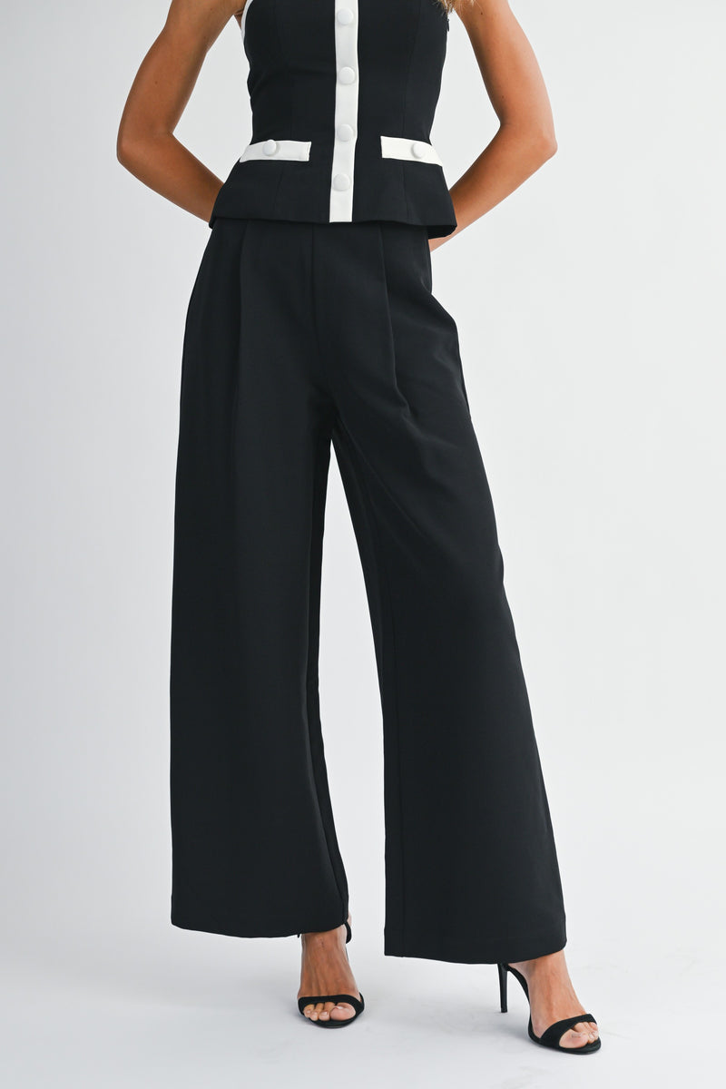 Mable Contrast Detail Pants