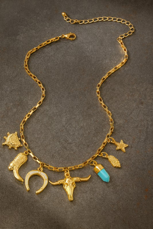 Western-inspired Charm Necklace