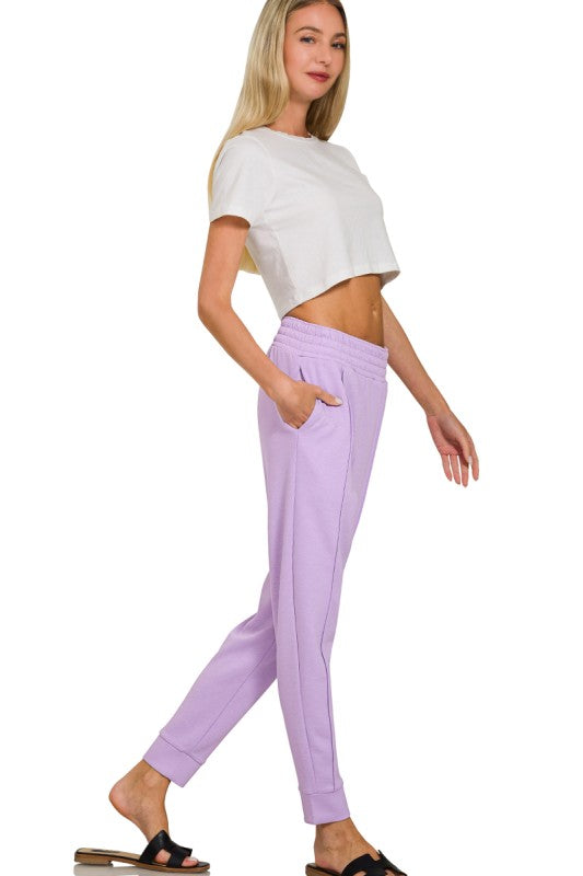 Scuba Mock Lilac Top