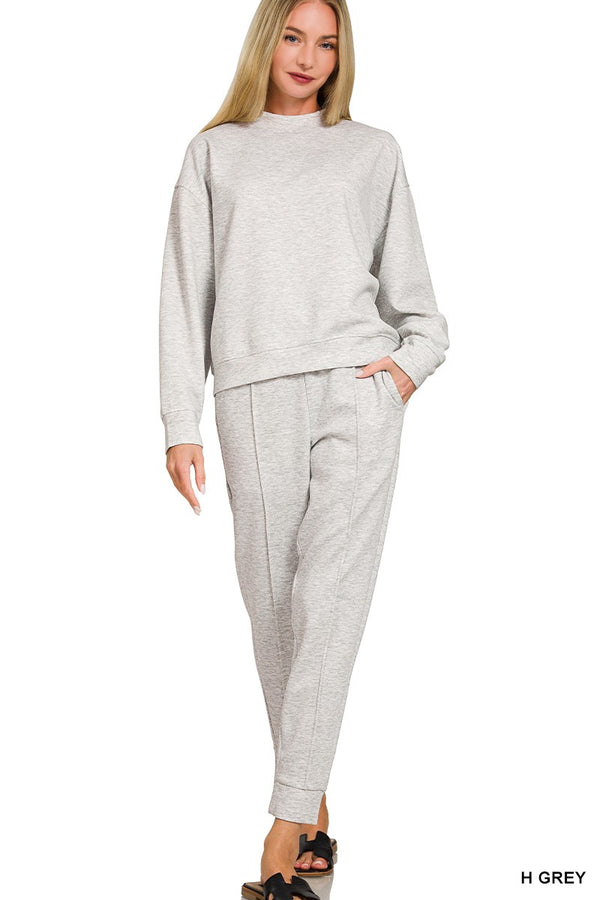 Scuba Mock Heather Grey Joggers