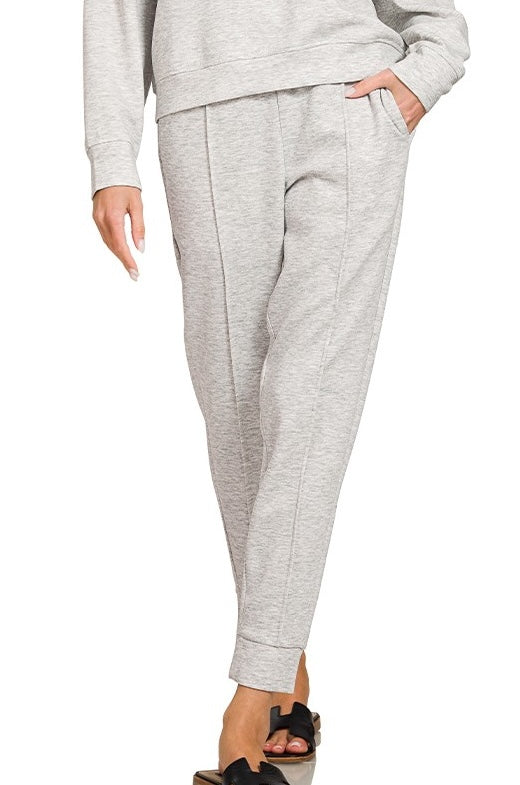 Scuba Mock Heather Grey Joggers