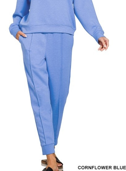 Scuba Mock Cornflower Blue Joggers