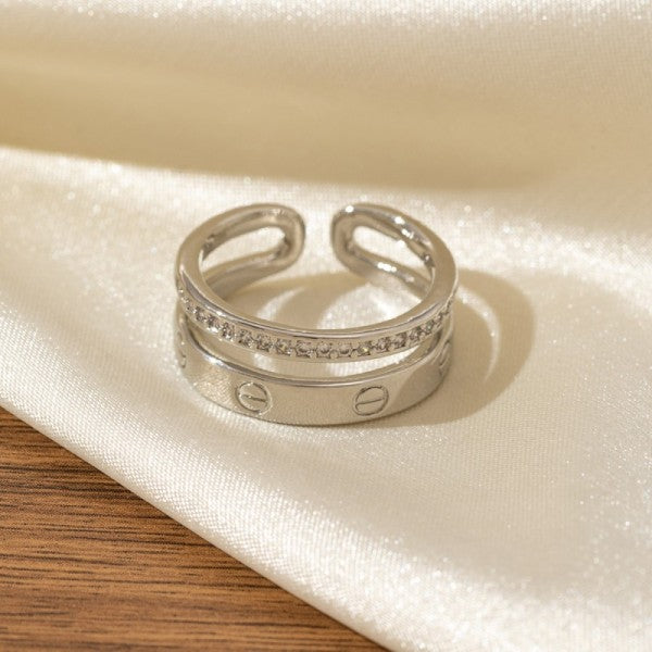 18k Stainless Steel Plated Tarnish Free Stone Ring – Stella Rae’s